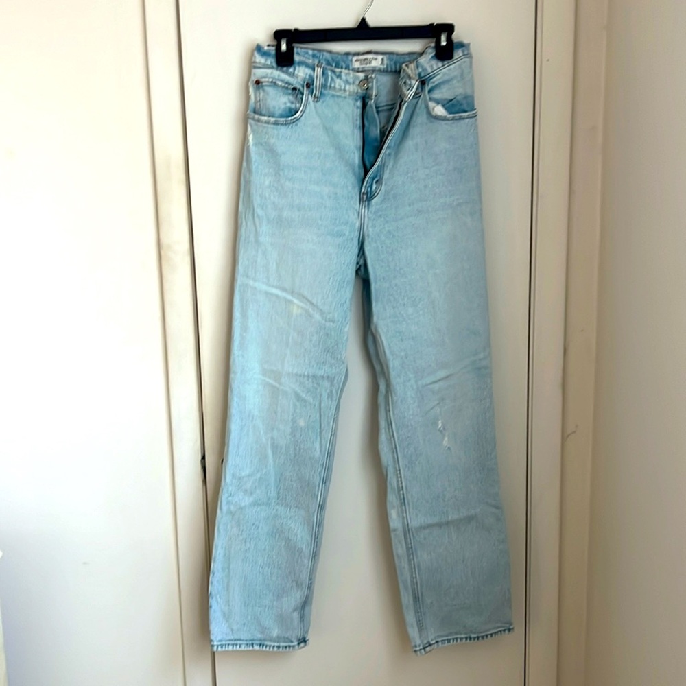 Abercrombie high wasted mom jeans